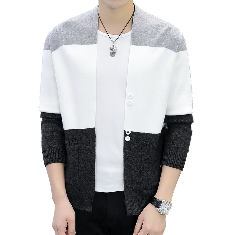 As formas de fechar os punhos e a barra do cardigan masculino插图