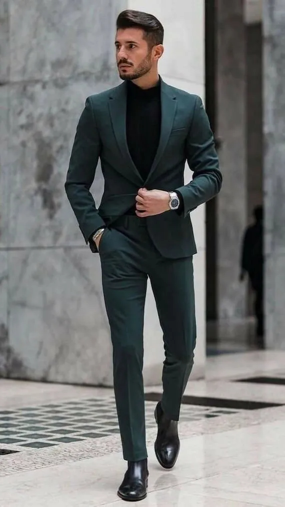 Green suits for men, with its distinct elegance and versatility, represents a timeless sartorial choice that exudes confidence and sophistication.