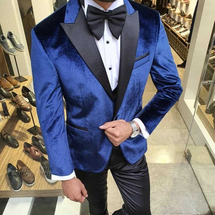 Velvet suits for men