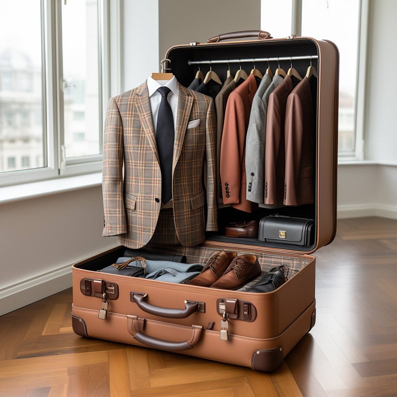 travel with suit men