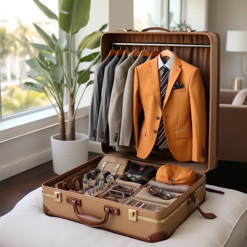 pack a suit for a flight