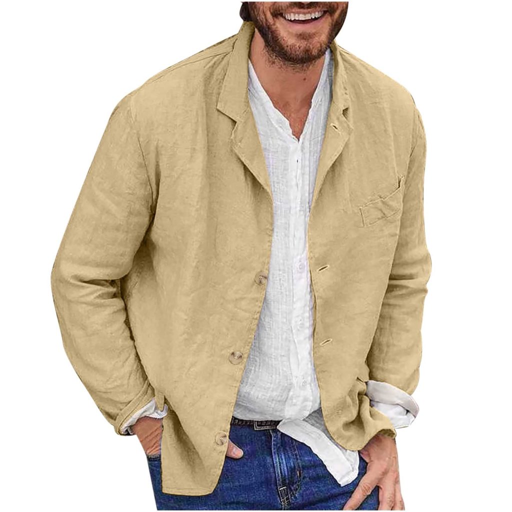 Mens cotton blazer