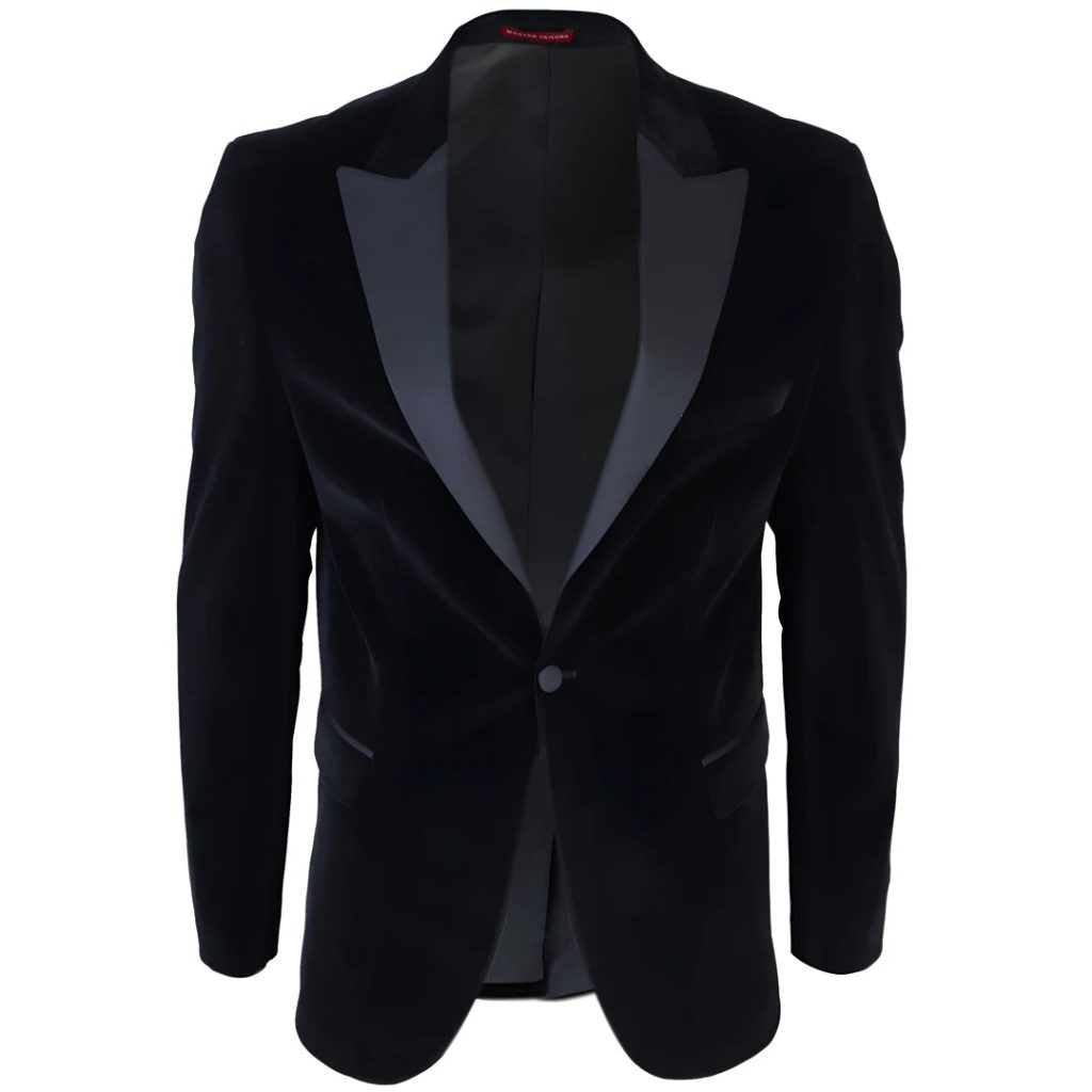 Black velvet blazer