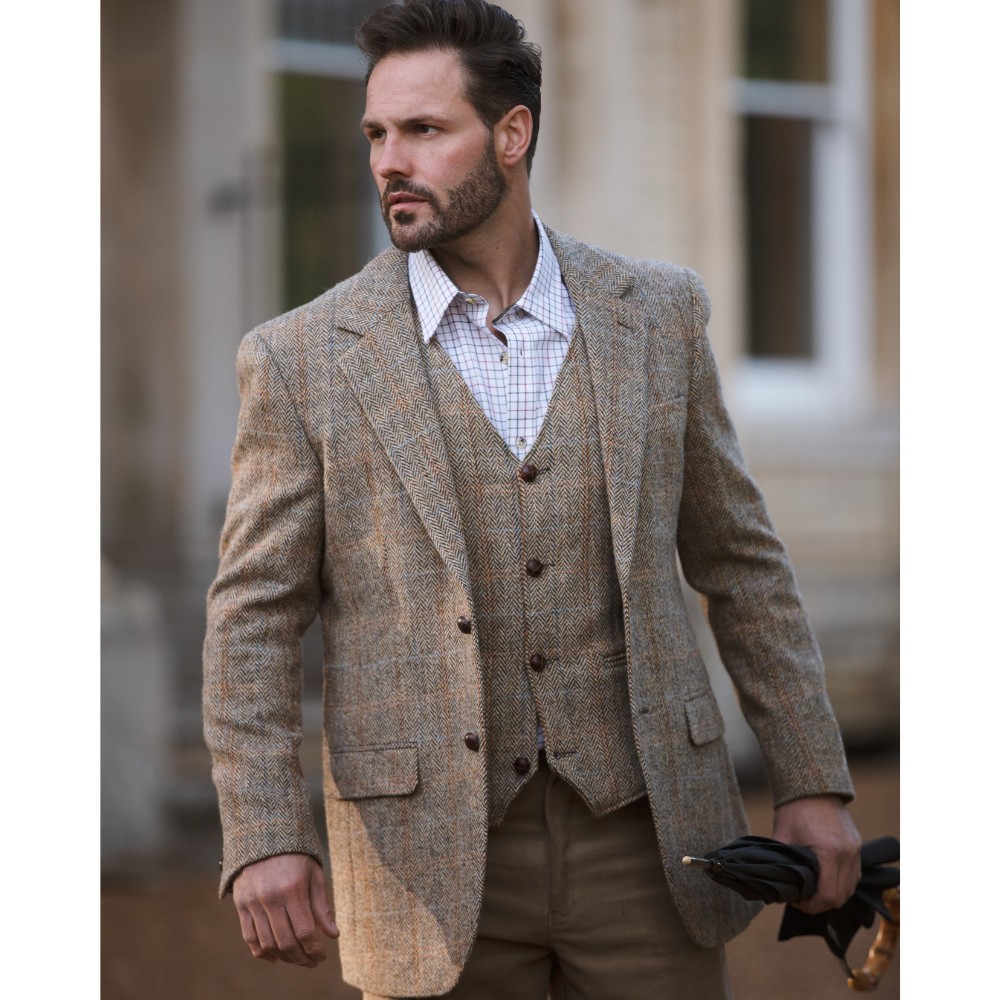 Tweed blazer men