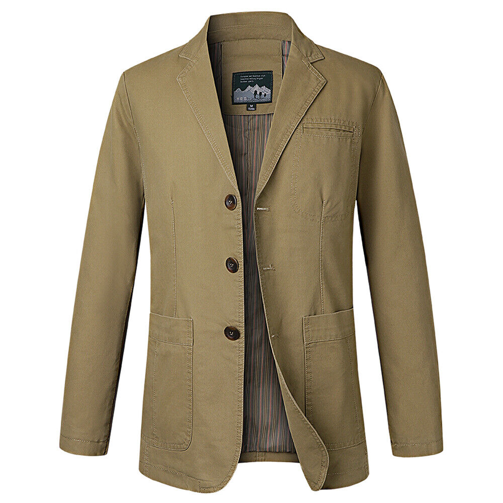 Mens cotton blazer