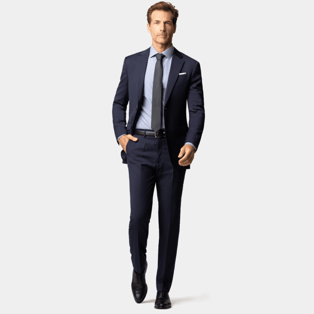 Navy blue suit men