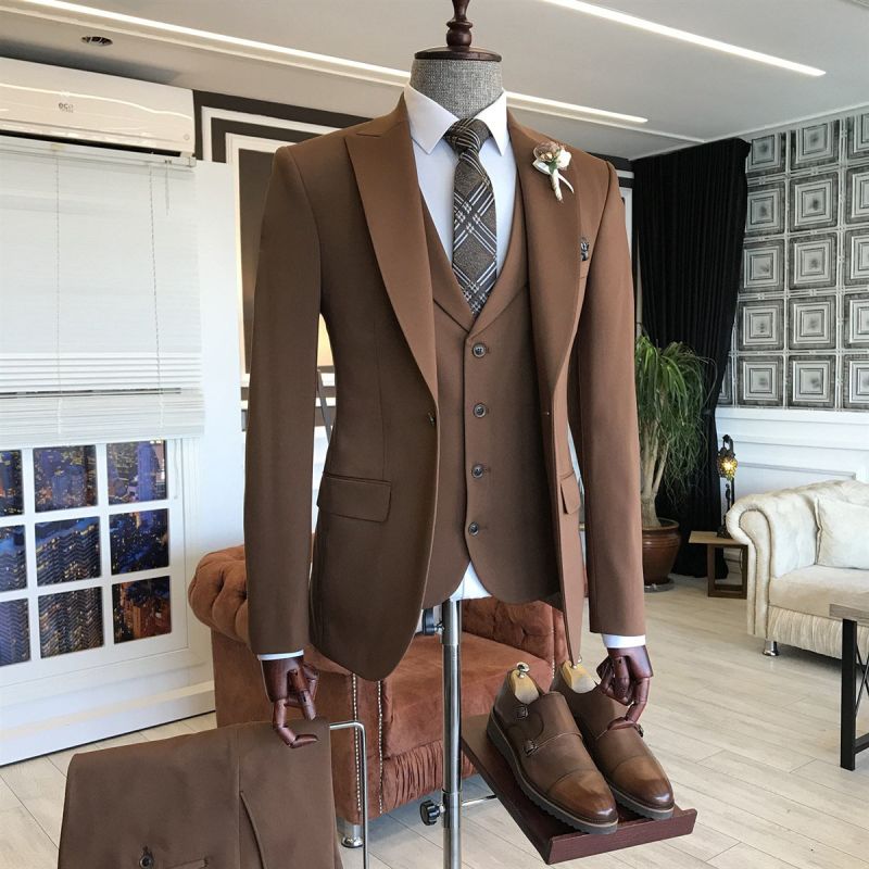 Brown suit men