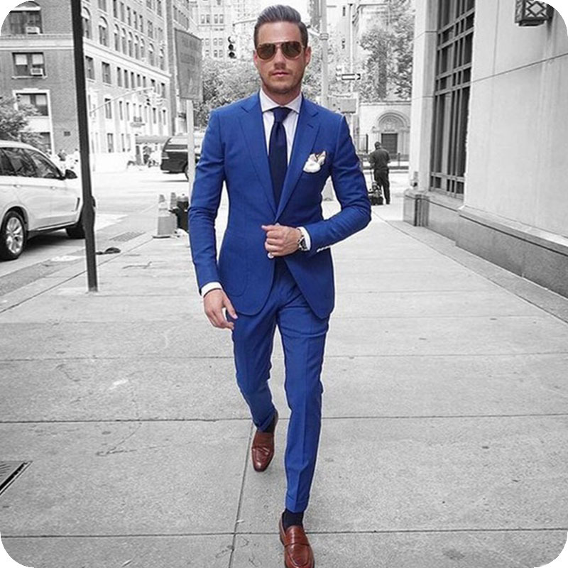 Blue suit for men