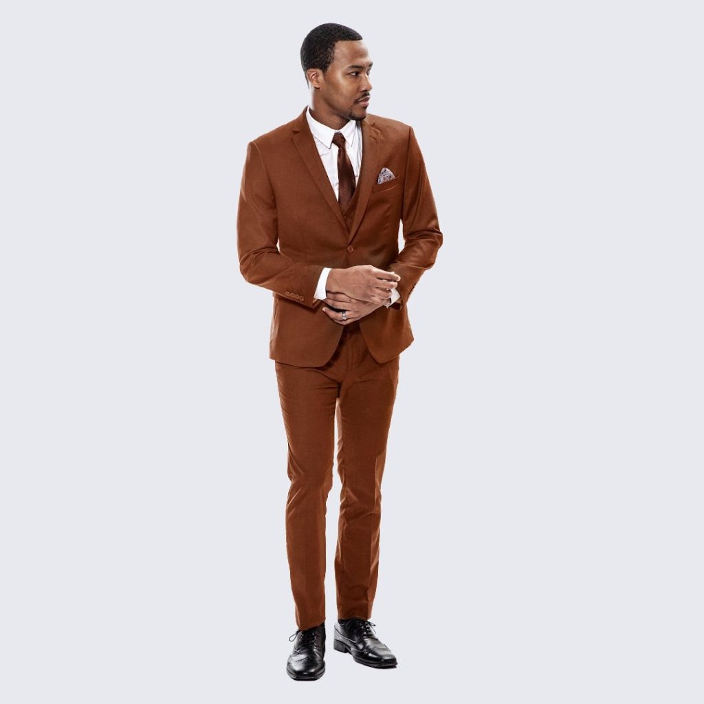 Brown suit men