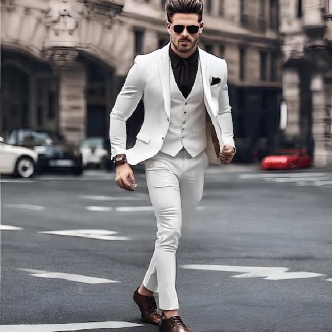 White suit for men