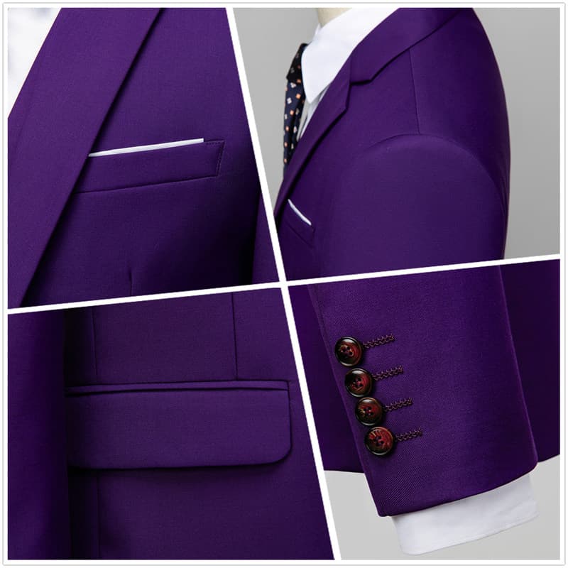 Purple suit for men