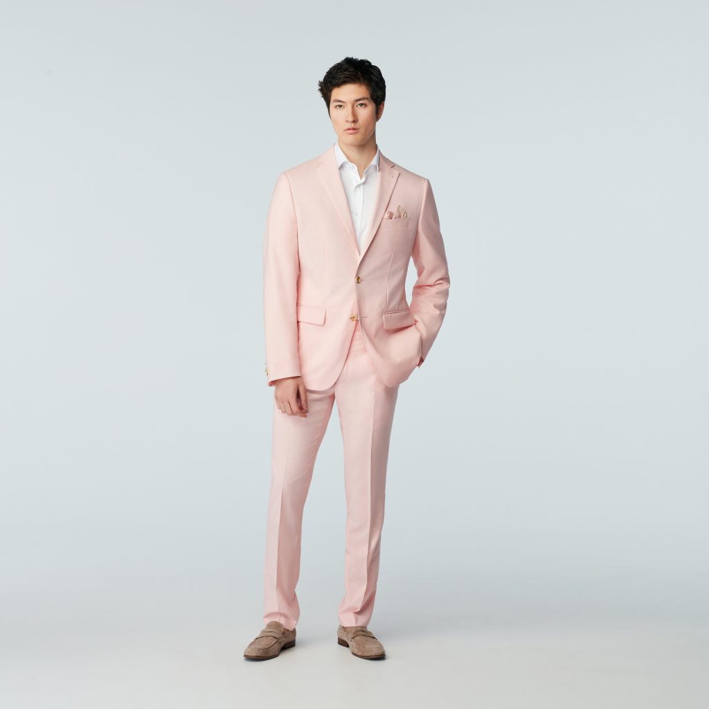 Pink suit men