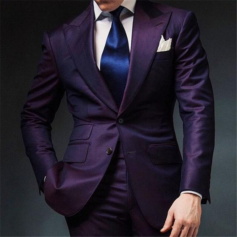 Purple suit for men