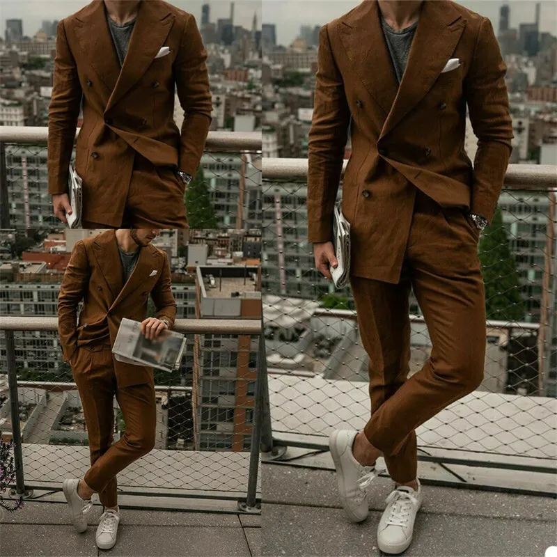 Brown suit men