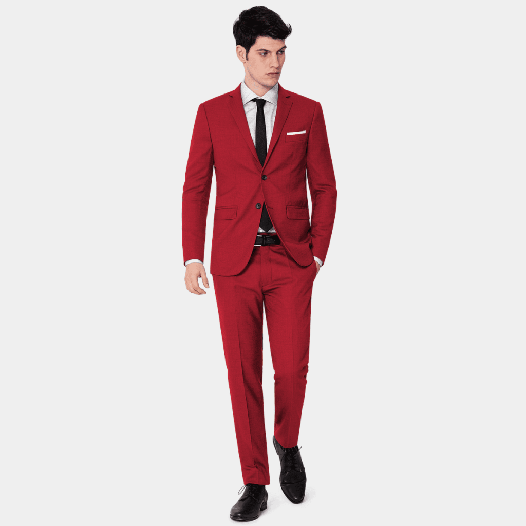 Red suit men