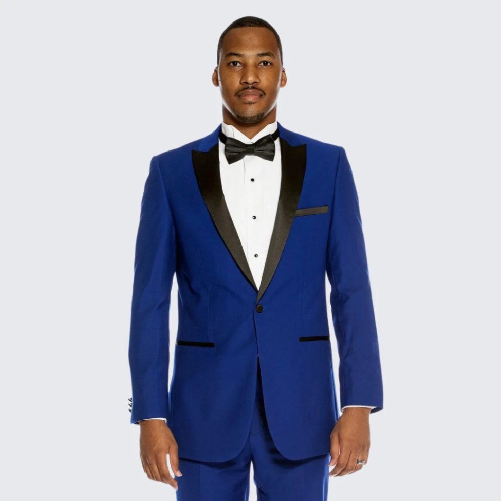 blue tuxedo