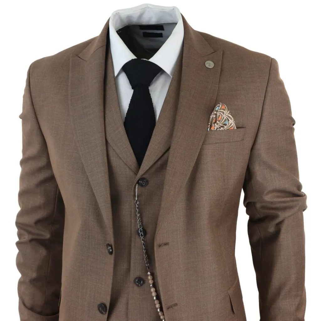 brown suit for men