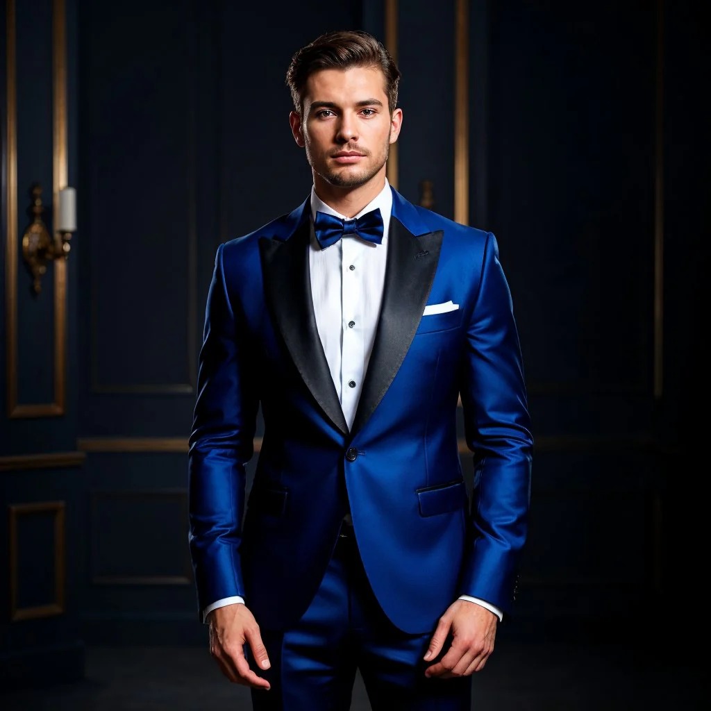 blue tuxedo