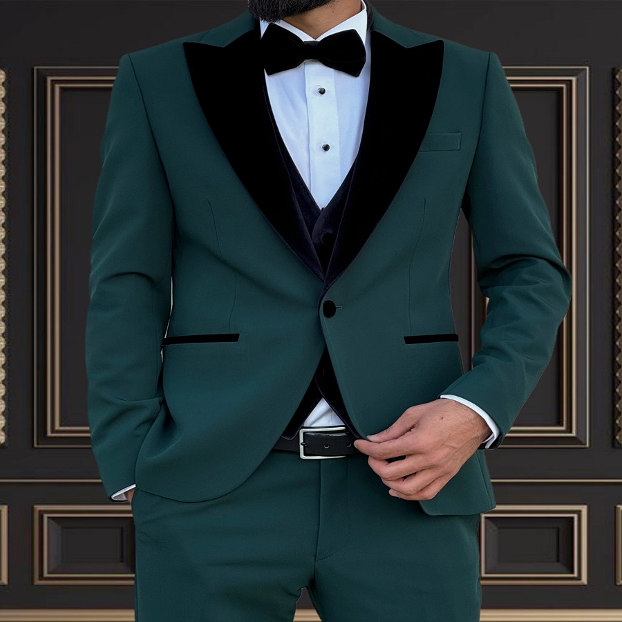 emerald green tuxedo