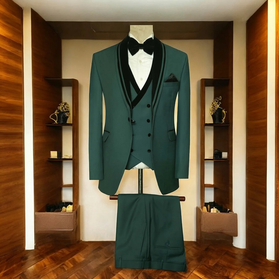 emerald green tuxedo