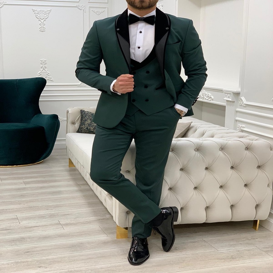 dark green tuxedo