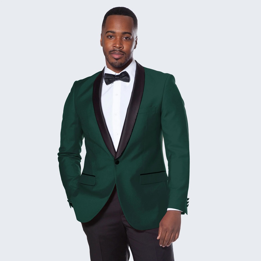 dark green tuxedo