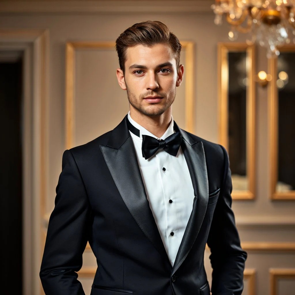 peak lapel tuxedo