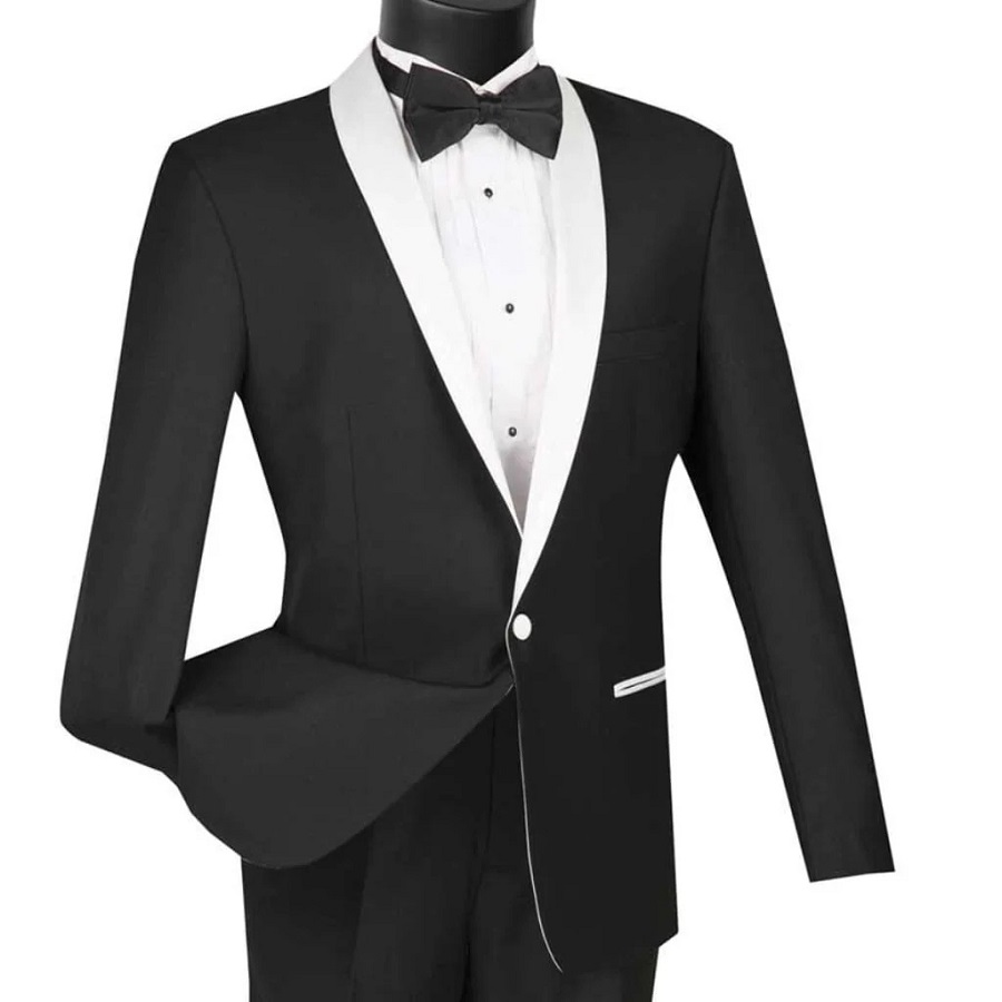 black and white tuxedo