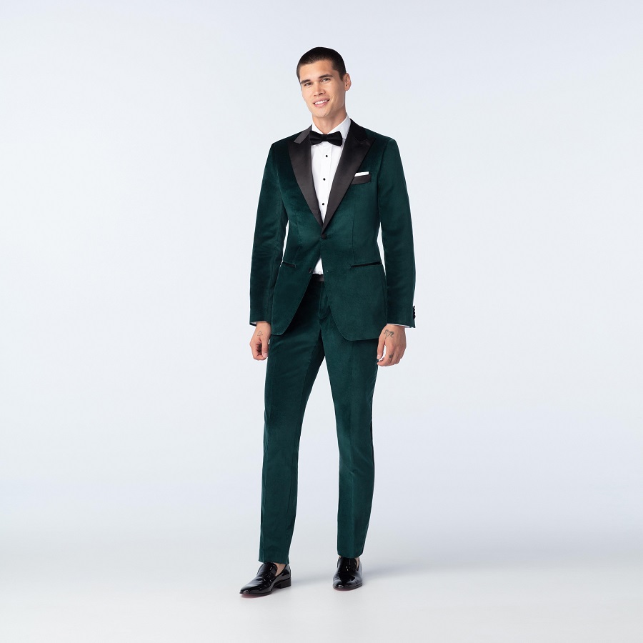 dark green tuxedo