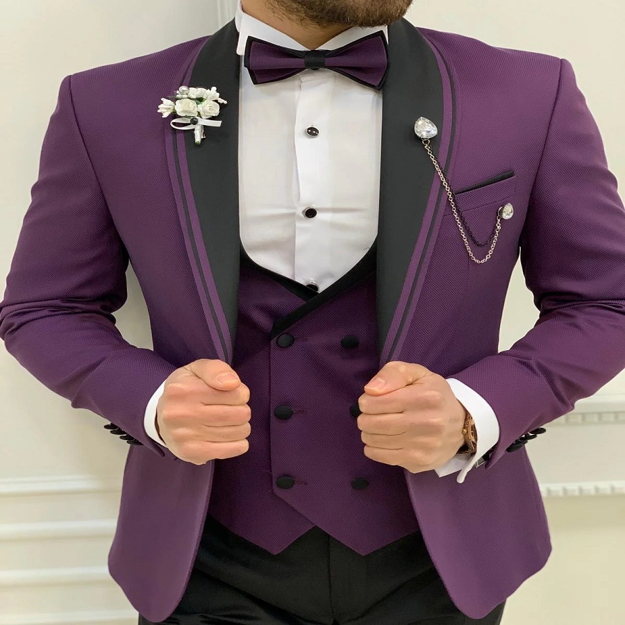 purple tuxedo