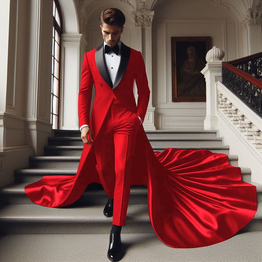 red tuxedo