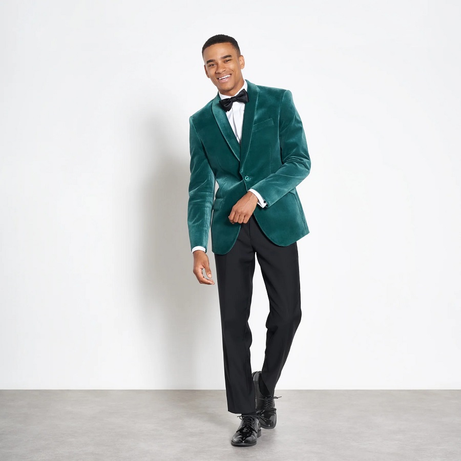 dark green tuxedo