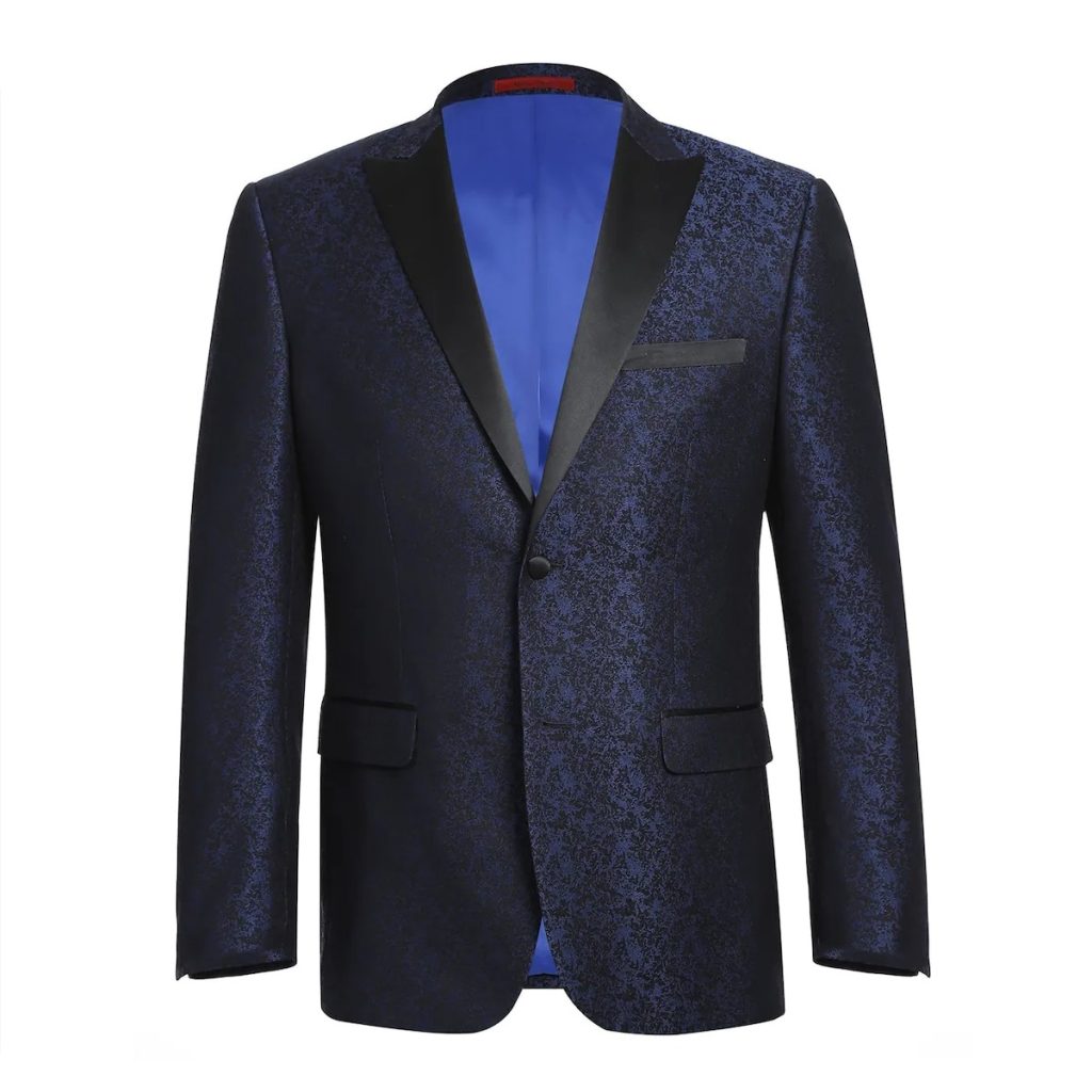 navy blue tuxedo