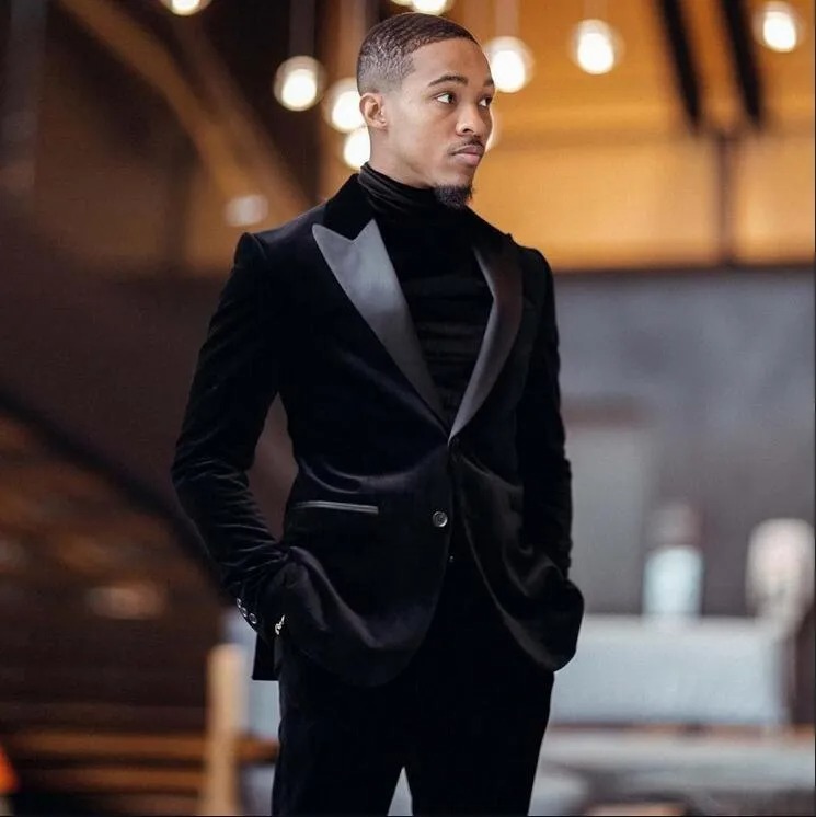 black tuxedo suit