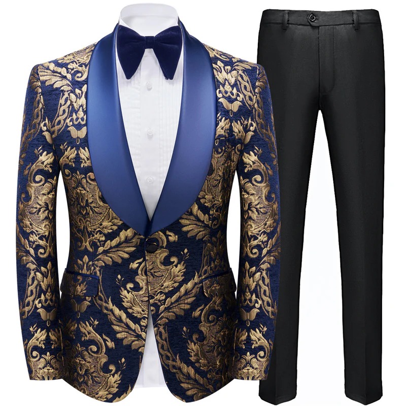 royal blue tuxedo