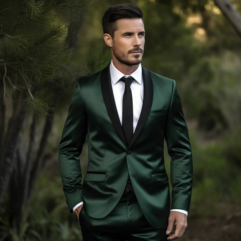 emerald green tuxedo