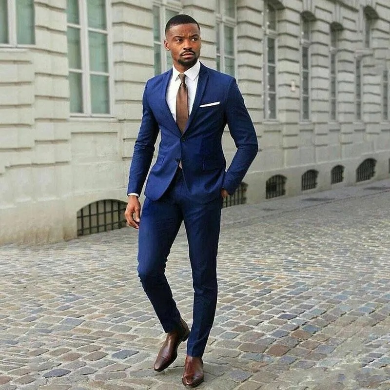 navy blue tuxedo